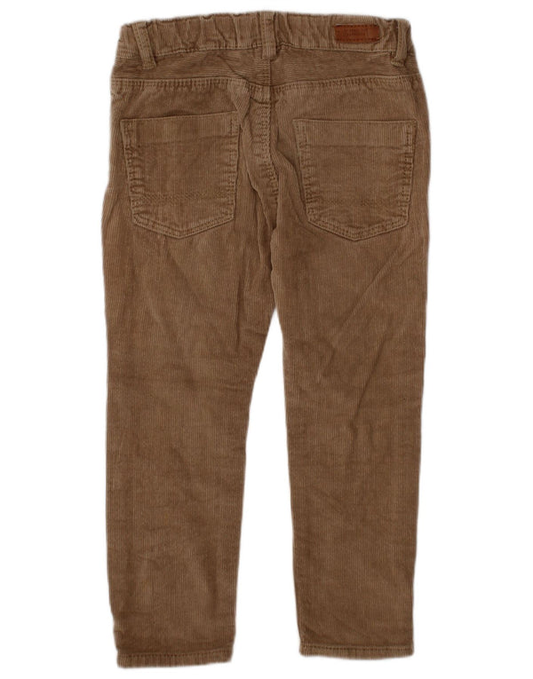 ZARA Boys Straight Corduroy Trousers 2-3 Years W20 L14 Brown Cotton