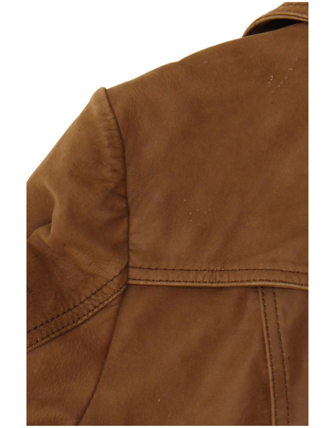 HEINE Damen Ledermantel IT 38 XS Braunes Leder