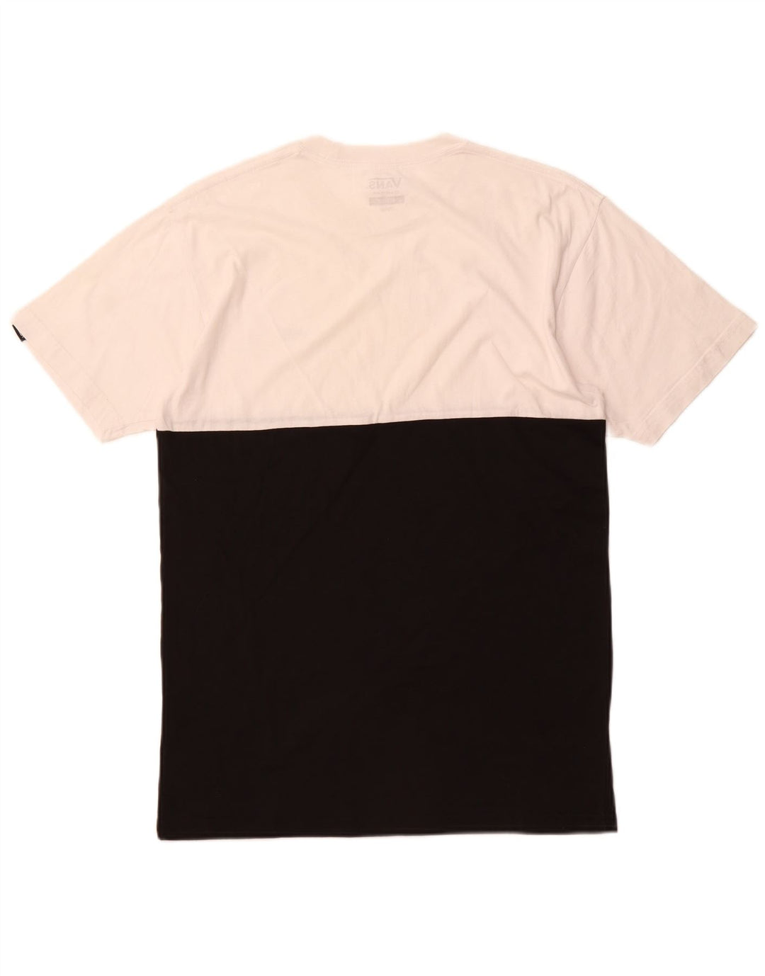 VANS Herren-T-Shirt mit klassischer Passform, Mittelweiß, Farbblock