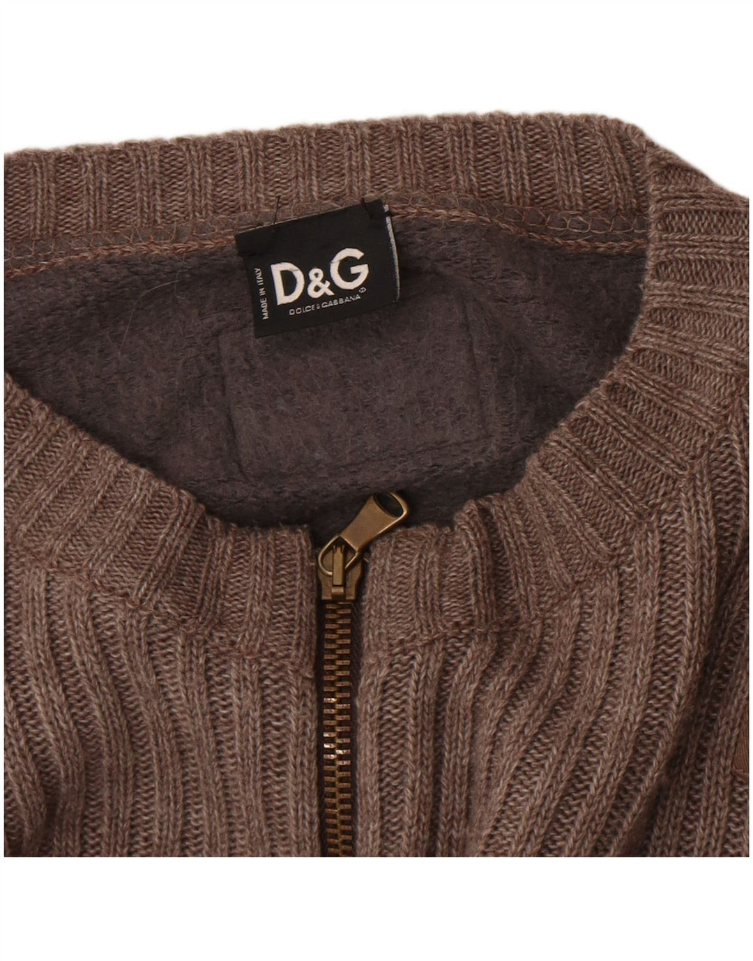 Dolce & Gabbana Herren-Cardigan-Pullover UK 10 Small Graue Colourblock-Baumwolle