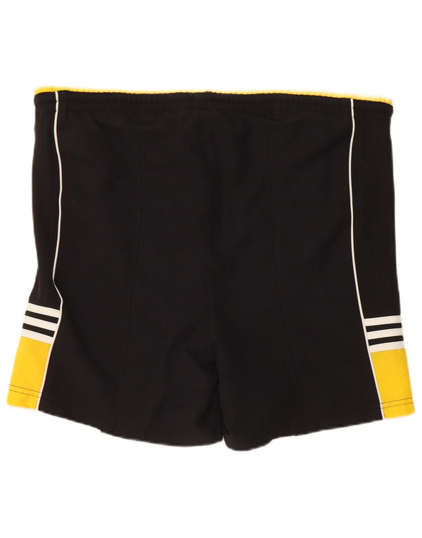 Adidas Damen Sportshorts UK 18 XL Schwarz Colourblock Polyester