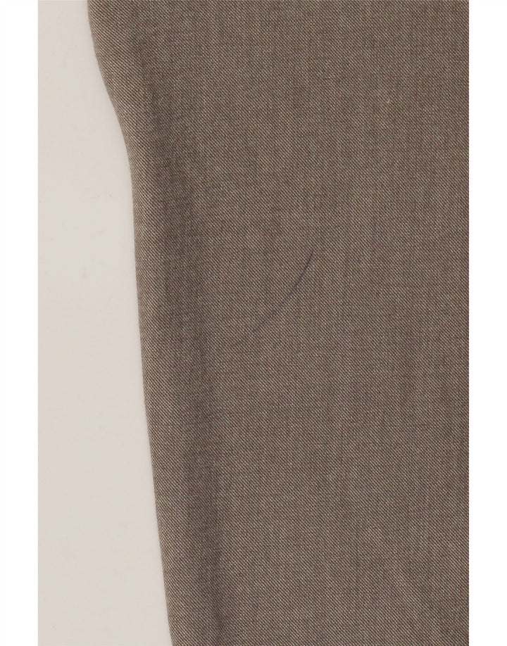 Zara Herren Slim Anzughose EU 44 Large W34 L29 Braun Polyester