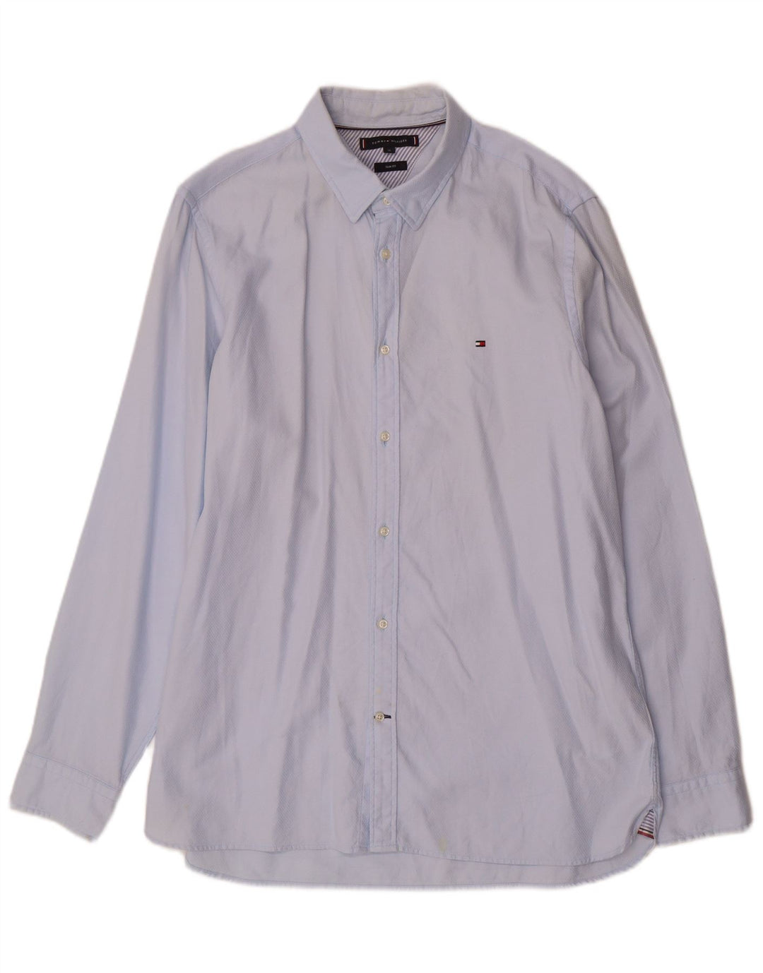 TOMMY HILFIGER Herren Slim Fit Hemd XL Blau