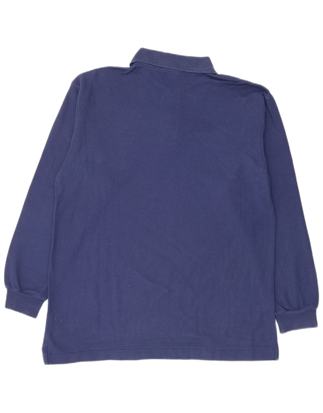 FILA Herren Langarm-Poloshirt IT 48 Mittelmarineblaue Baumwolle