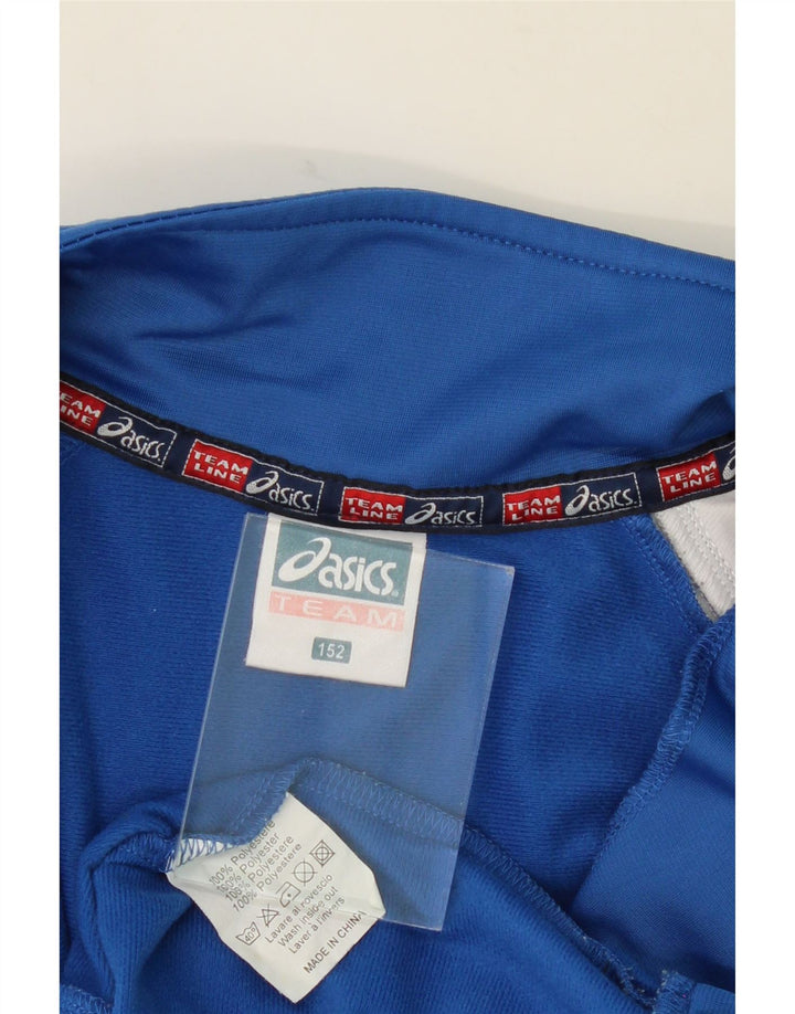 ASICS Boys Graphic Full Tracksuit 11-12 Years  Blue Colourblock Polyester Vintage Asics and Second-Hand Asics from Messina Hembry 