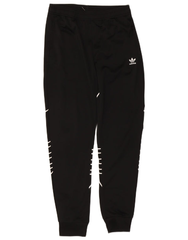 Adidas Jungen Trainingshose mit Grafik, Jogger, 13–14 Jahre, schwarzes Polyester