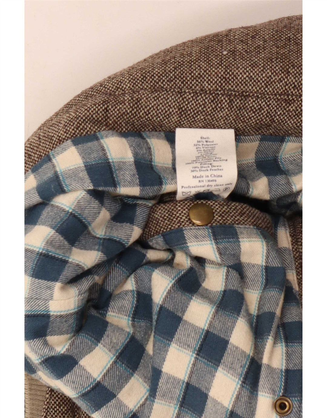 Jack Wills Damen Wattierte Weste UK 8 Small Braun gesprenkelte Wolle