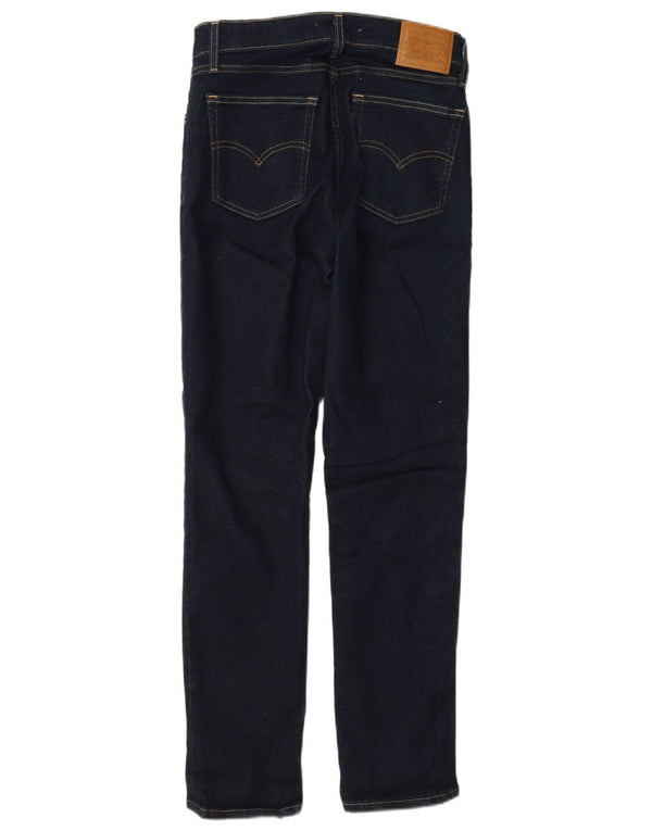 Levi's Damen 724 High Rise Straight Jeans W27 L30 Marineblaue Baumwolle