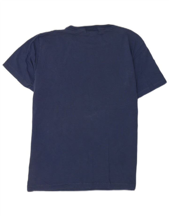 Replay Herren-T-Shirt mit normaler Grafik, mittleres Marineblau