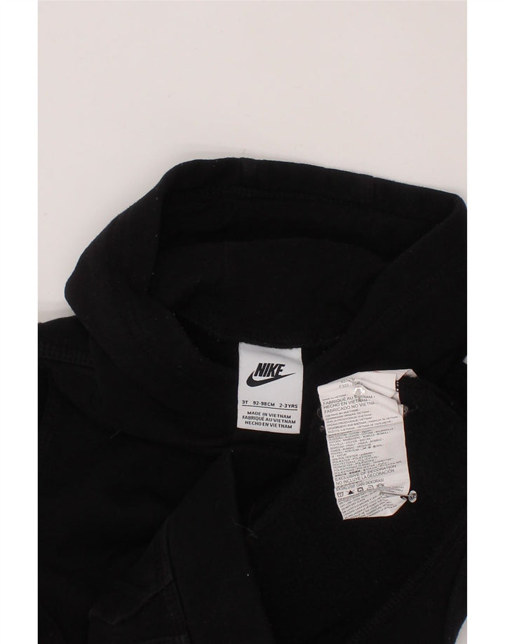 NIKE Kapuzenpullover für Jungen, 2–3 Jahre, schwarze Baumwolle