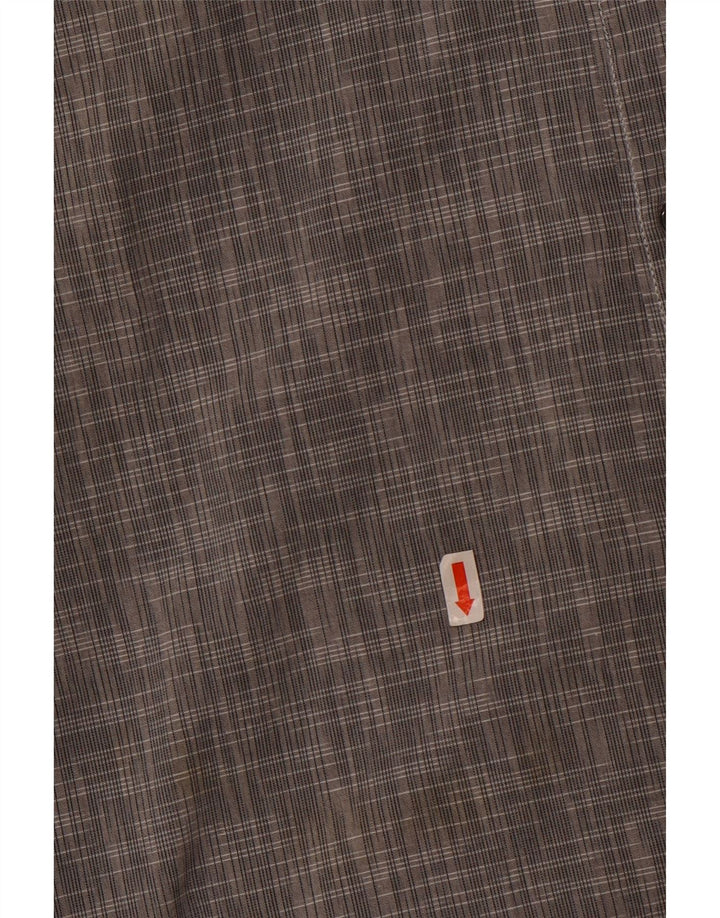 Calvin Klein Jeans Herren-Slim-Fit-Hemd aus mittelgrau gefleckter Baumwolle