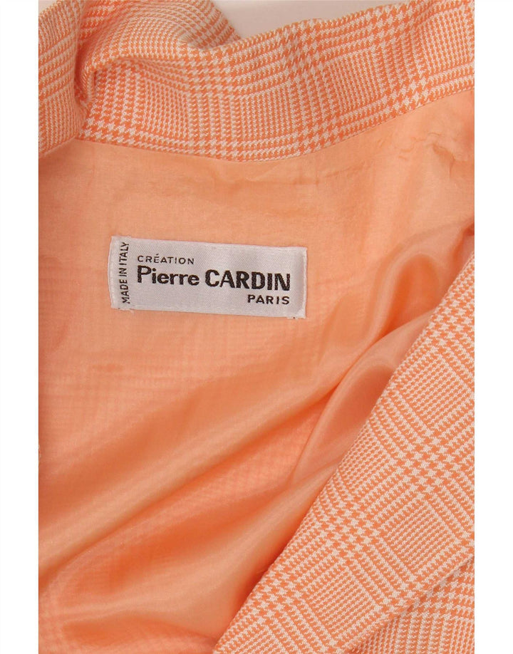 Pierre Cardin Damen-Blazerjacke mit 3 Knöpfen, Gr. 14, groß, rosa Hahnentrittmuster