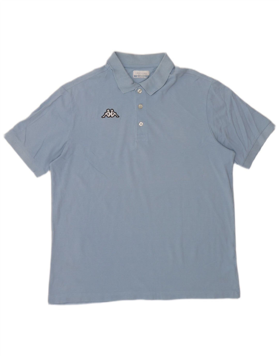 Kappa Herren Poloshirt XL Blau Baumwolle