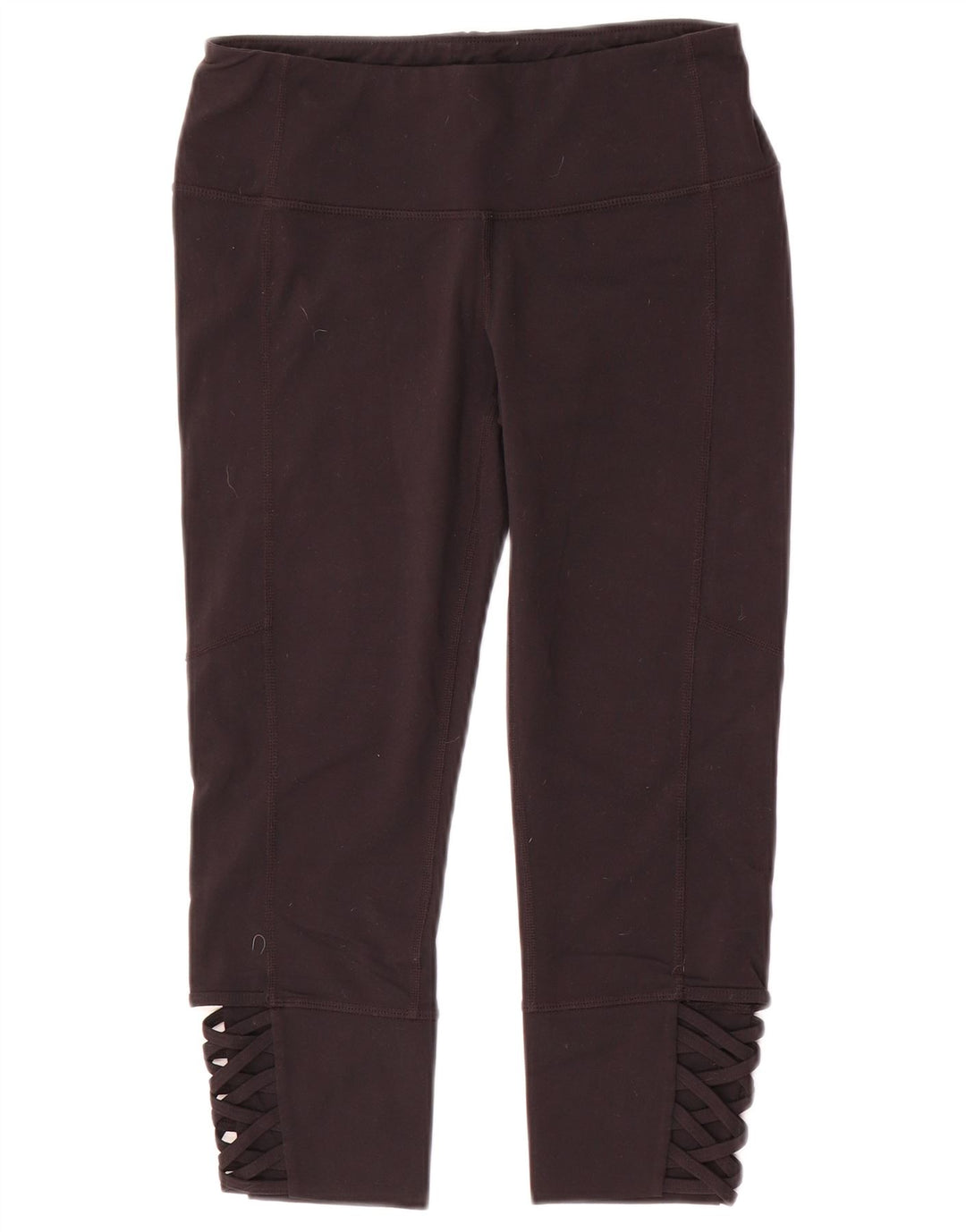 ATHLETA Damen Capri-Leggings UK 10 Small Schwarz Nylon