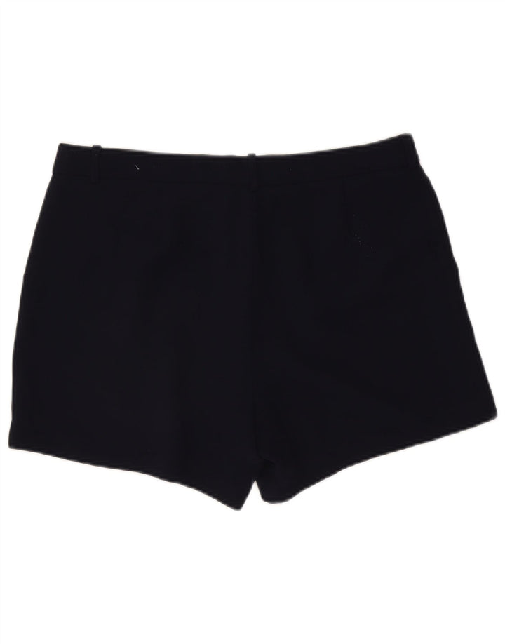 J. Crew Damen Pegged Chino Shorts US 12 Large W34 Marineblaues Polyester