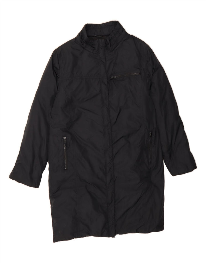 CASUCCI Womens Windbreaker Coat UK 10 Small Black Polyamide Vintage Casucci and Second-Hand Casucci from Messina Hembry 