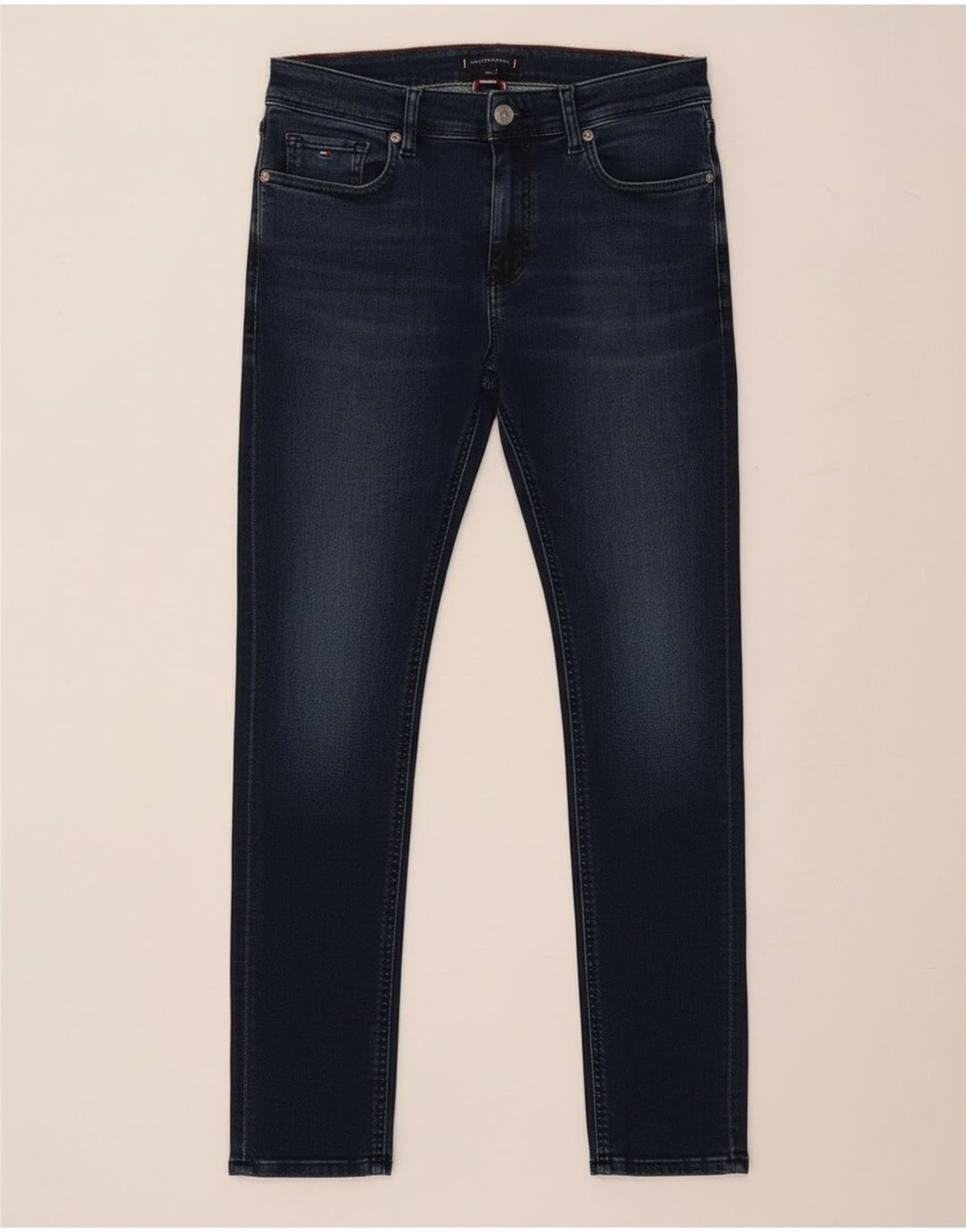 Tommy Hilfiger Slim Jeans für Jungen, 13–14 Jahre, marineblaue Baumwolle