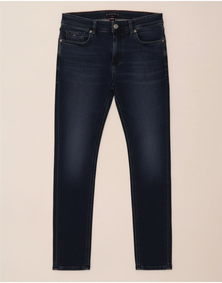 Tommy Hilfiger Slim Jeans für Jungen, 13–14 Jahre, marineblaue Baumwolle