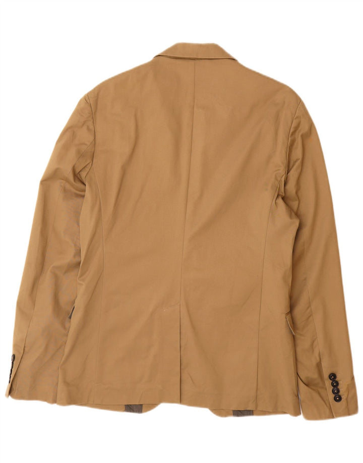 Zara Herren 2-Knopf-Blazerjacke EU 50 Mittelbraun