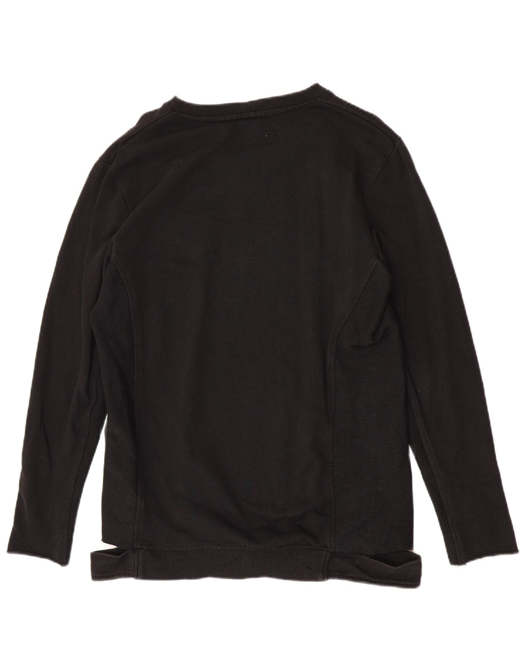 Zara Herren-Sweatshirt-Pullover, große schwarze Baumwolle