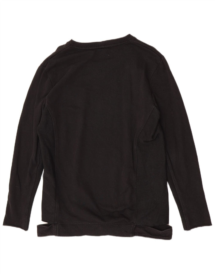 Zara Herren-Sweatshirt-Pullover, große schwarze Baumwolle