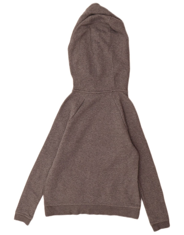 Nike Damen Kapuzenpullover UK 6 XS Graue Baumwolle