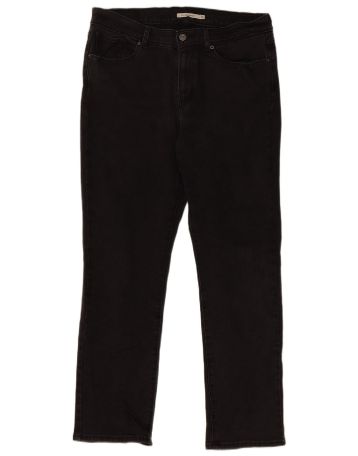 Levi's Damen Classics Classic Fit Straight Jeans US 10 Large W30 L30 Schwarz