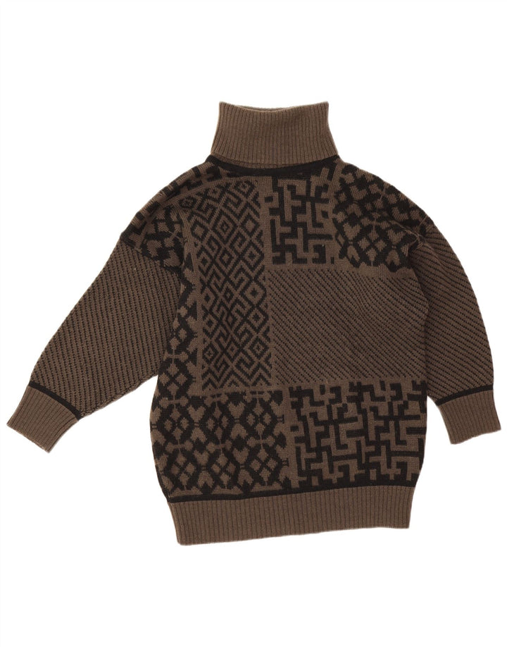 i Blues Rollkragenpullover für Damen IT 42 Mittelbraun Geometrisch