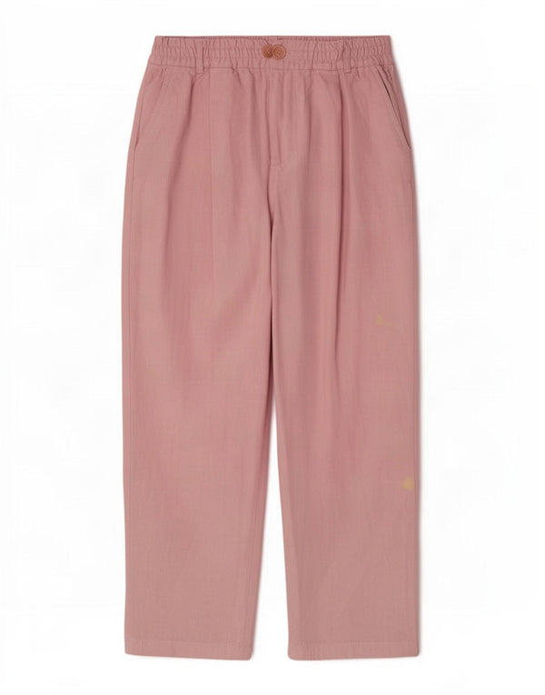 Zara Damen-Chinohose mit hoher Taille, lockerer Passform, UK 10, Größe S, W26, L26, Rosa