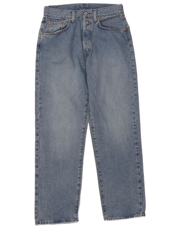 Replay Damen 901 High Waist Tapered Jeans W31 L29 Blaue Baumwolle