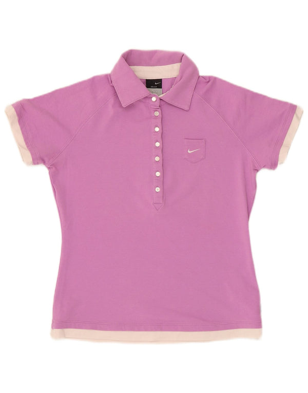 Nike Womens Polo Shirt UK 8/10 Small Pink