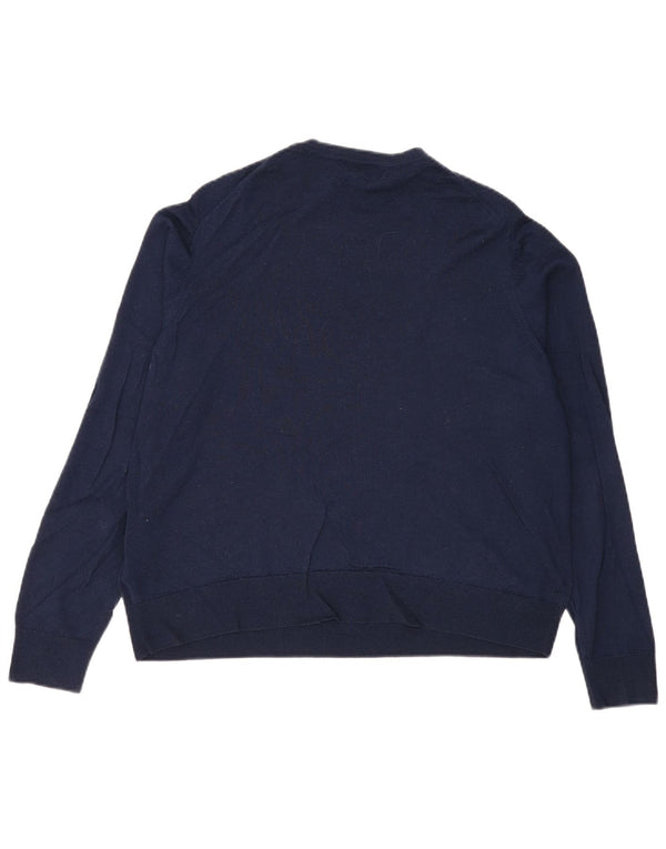 Marks & Spencer Damen-Pullover mit Rundhalsausschnitt, UK 20 2XL, Marineblau