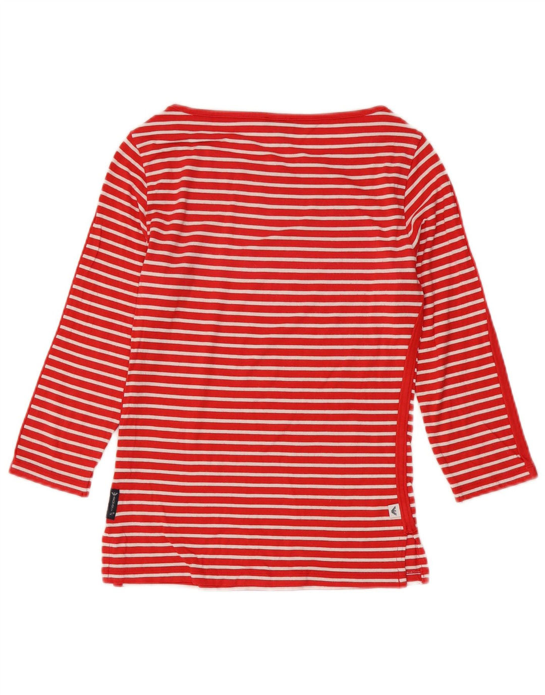 Armani Jeans Damen Top 3/4 Ärmel UK 10 Small Rot gestreift