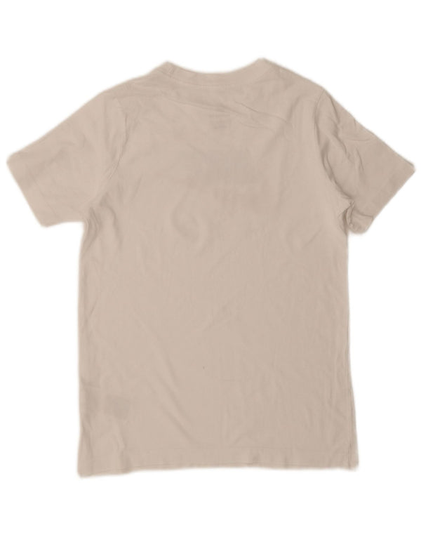 Nike Jungen T-Shirt mit Grafik, 12–13 Jahre, Größe L, weiße Baumwolle