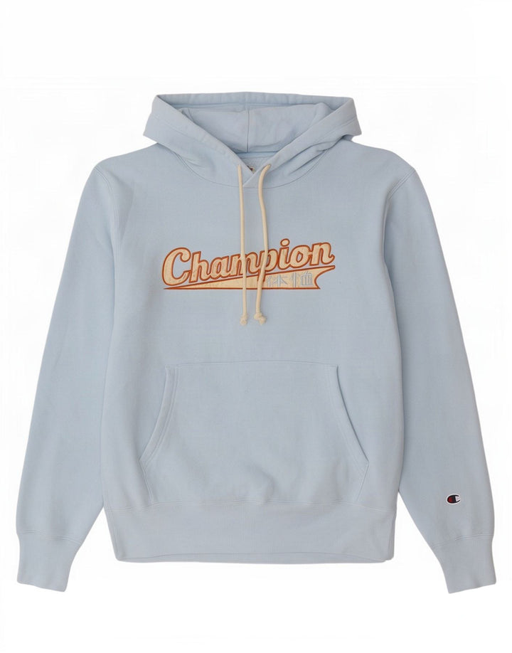 Champion Herren-Kapuzenpullover mit Grafik, mittelblaue Baumwolle