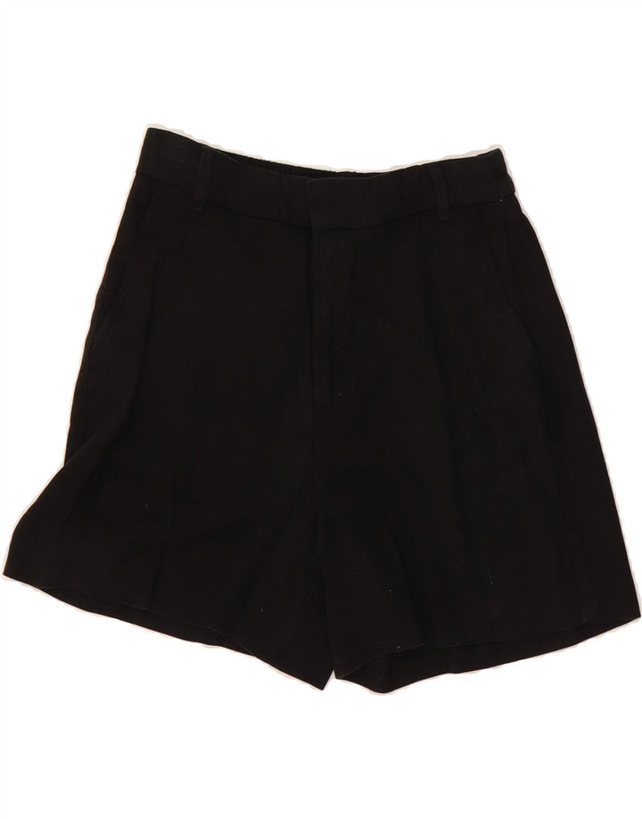 ZARA Womens Chino Shorts XS W25 Black Lyocell Vintage Zara and Second-Hand Zara from Messina Hembry 