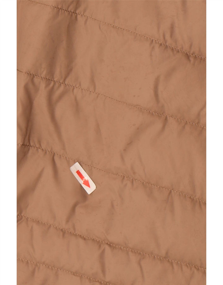 Tommy Hilfiger Damen Wattierte Weste UK 12 Medium Beige Polyester
