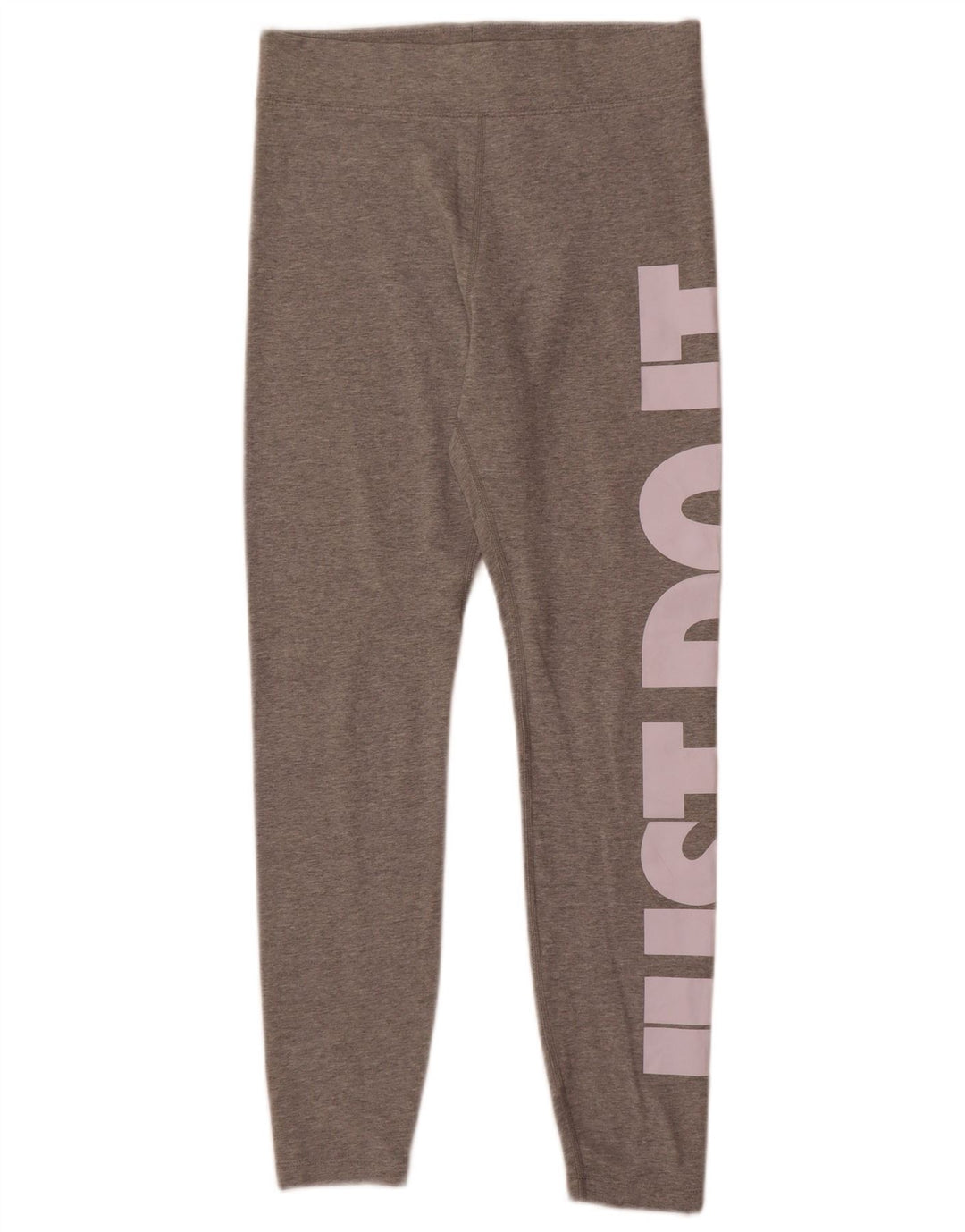 Nike Womens Graphic Leggings UK 12 Mittelgraue Baumwolle
