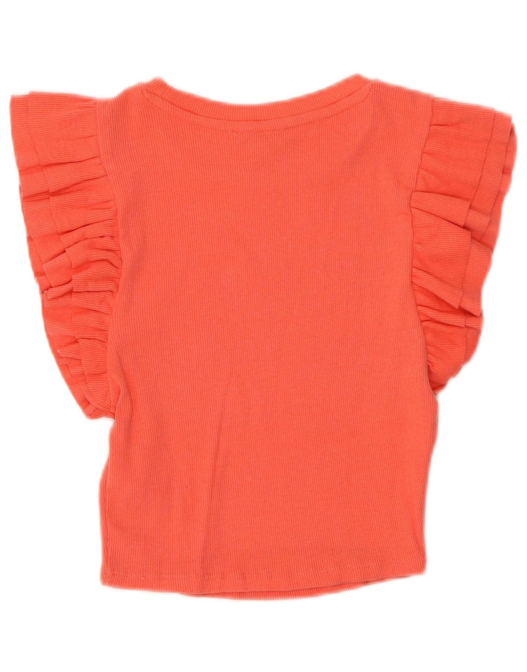 ZARA Womens Crop Batwing Blouse Top UK 8 Small Red Cotton