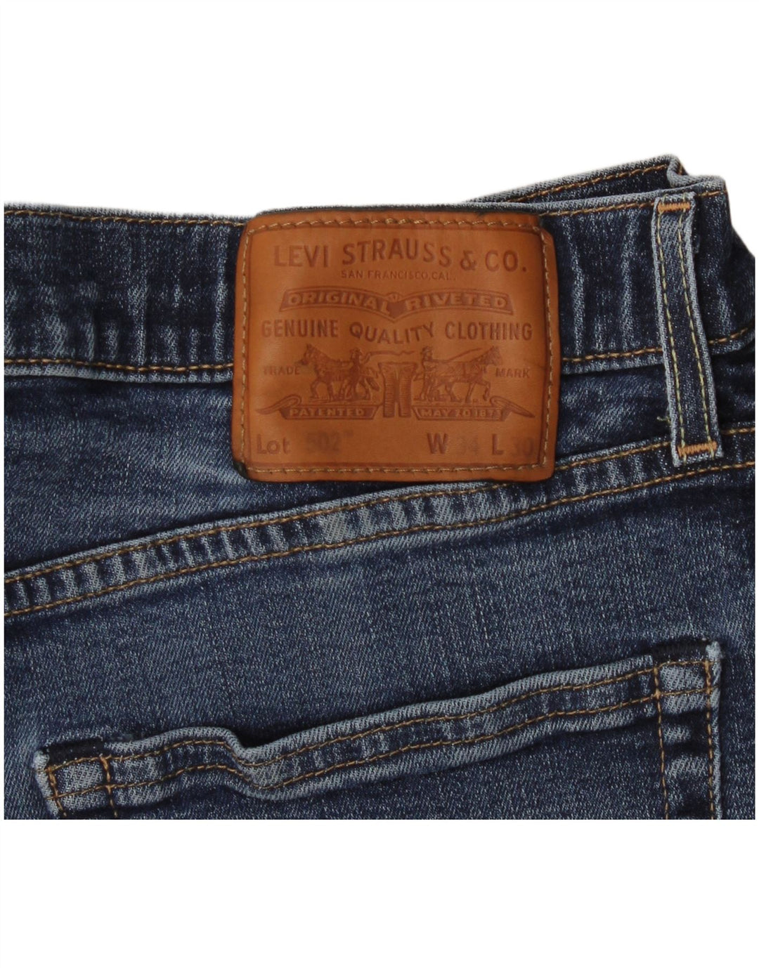 Levi's Herren 502 Tapered Jeans W34 L30 Blau