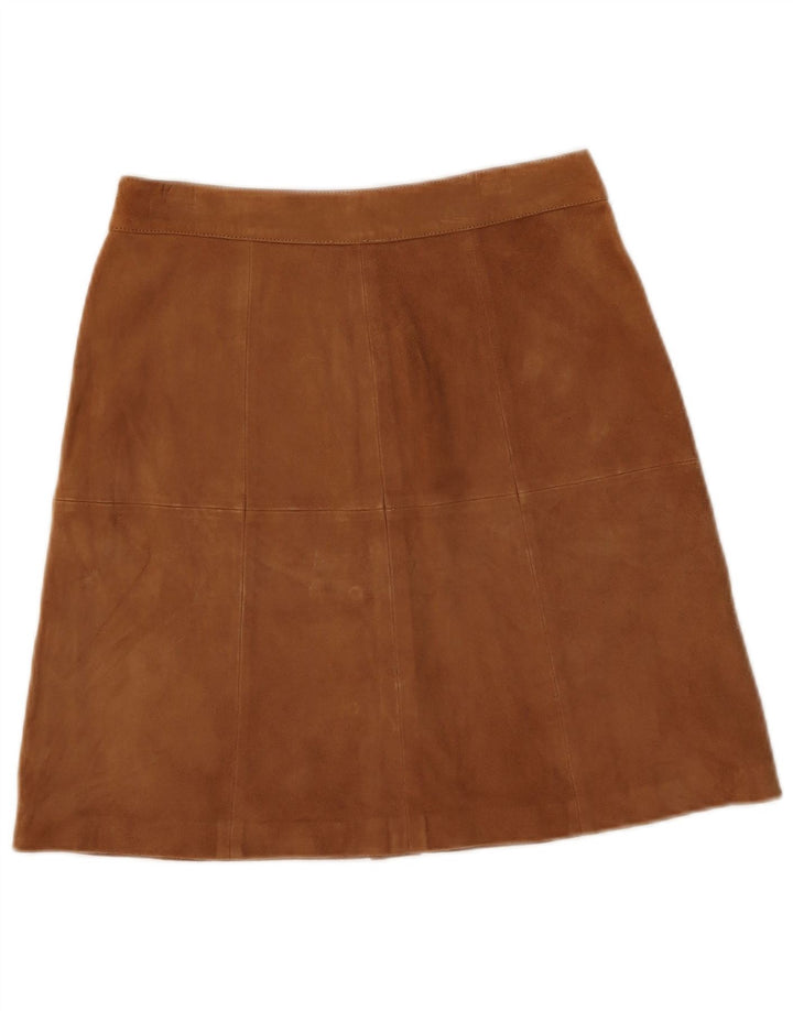 Luisa Spagnoli Damen Wildleder Minirock IT 40 Small W28 Braunes Leder