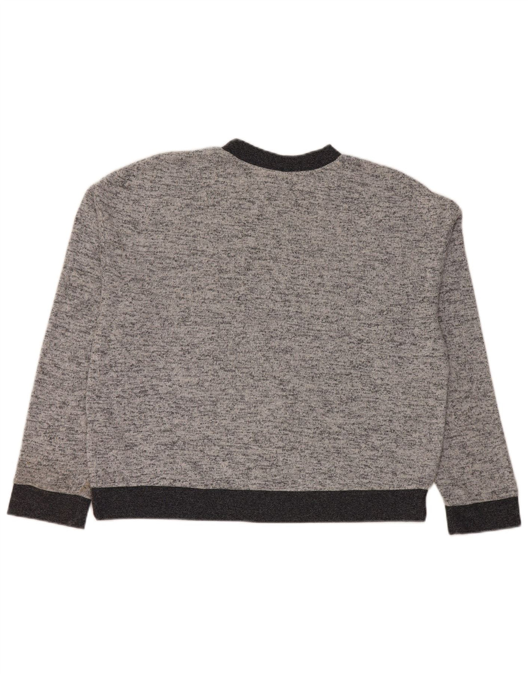Topshop Damen-Pullover mit Rundhalsausschnitt, Gr. 12, Mittelgrau meliert