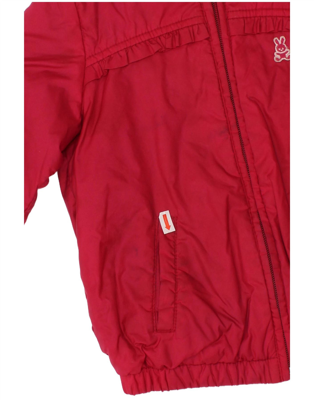 BENETTON Windjacke mit Kapuze für Mädchen, 3–4 Jahre, Rot