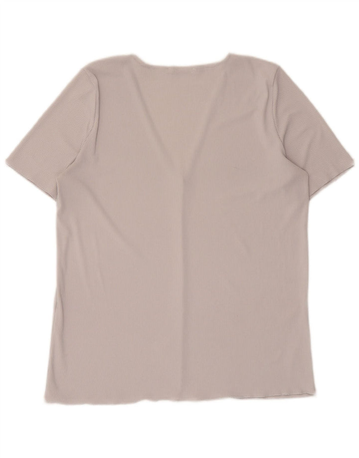 Zara Damen T-Shirt Top UK 14 Large Grau
