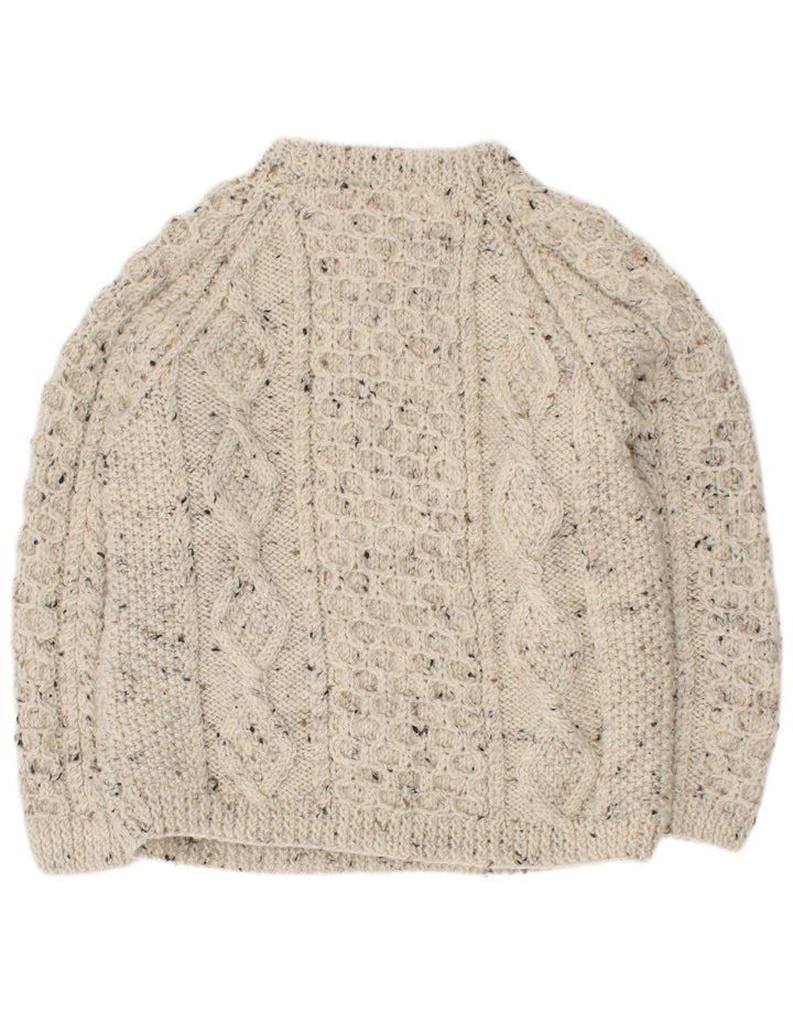 Vintage Rollkragenpullover für Jungen, 5–6 Jahre, beige meliert