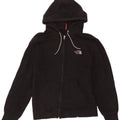 The North Face Herren-Kapuzenpullover mit Reißverschluss, Größe S, schwarze Baumwolle