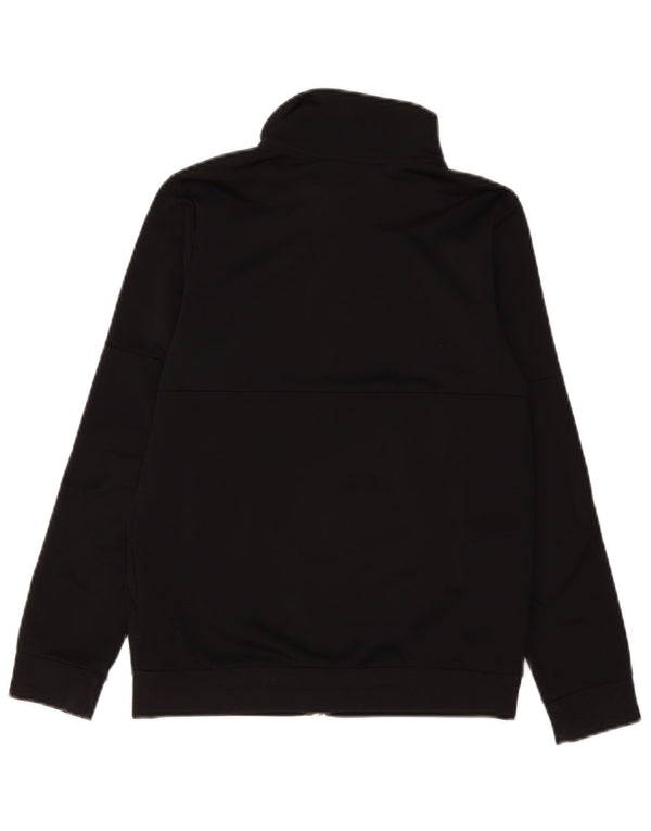 Adidas Mädchen-Trainingsanzug-Top-Jacke, 11–12 Jahre, schwarzes Polyester