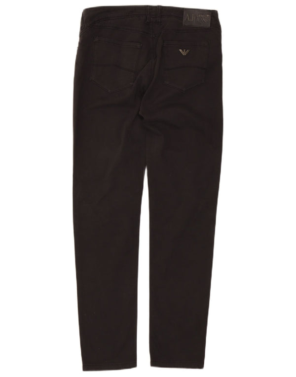 Armani Damen Slim Jeans W28 L28 Schwarze Baumwolle