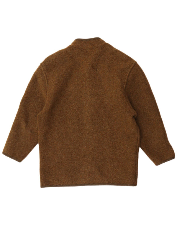 Giesswein Herren-Cardigan-Pullover UK 38 Medium Khaki Argyle/Diamond Wool