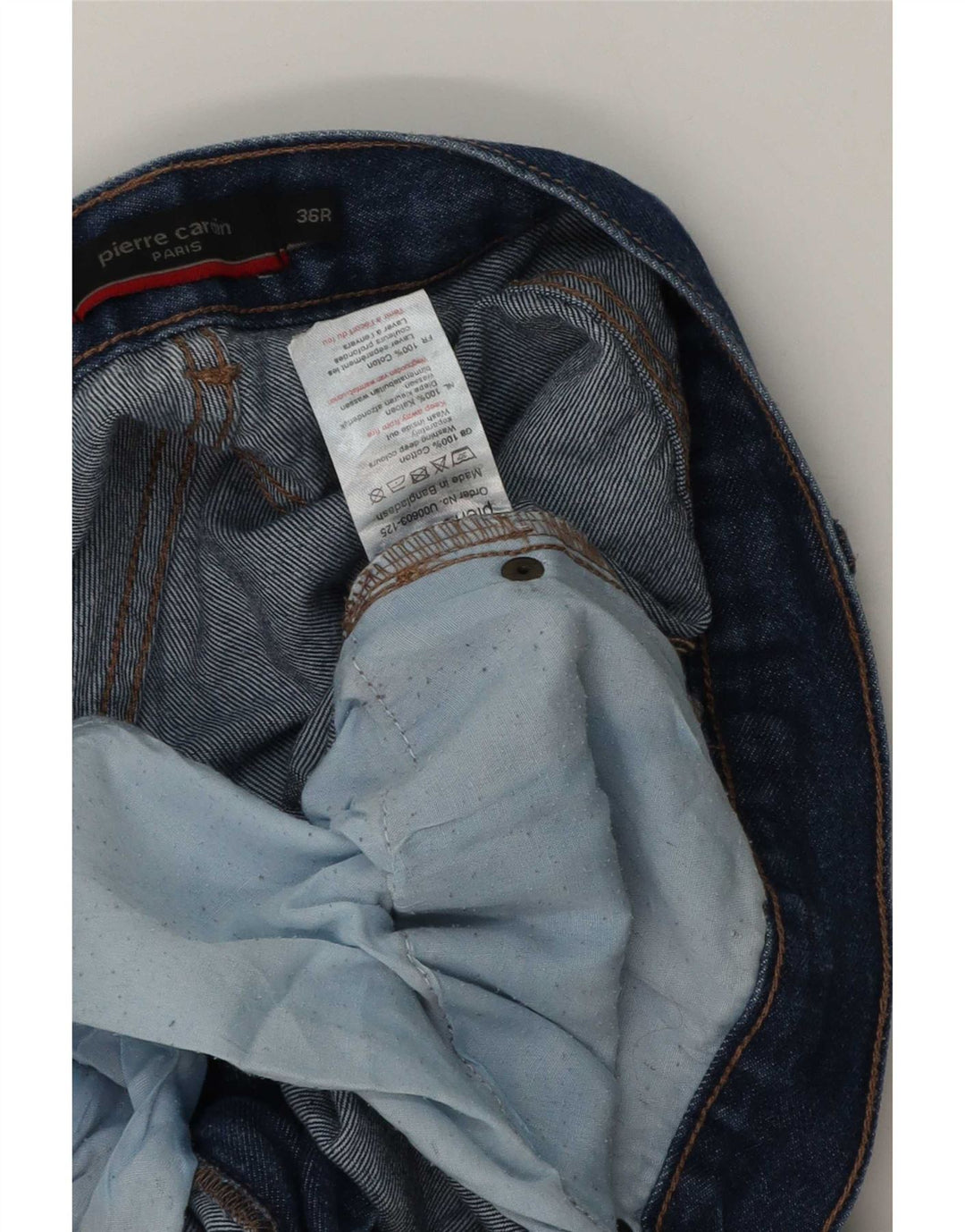 Pierre Cardin Herren Straight Jeans W36 L32 Blaue Baumwolle